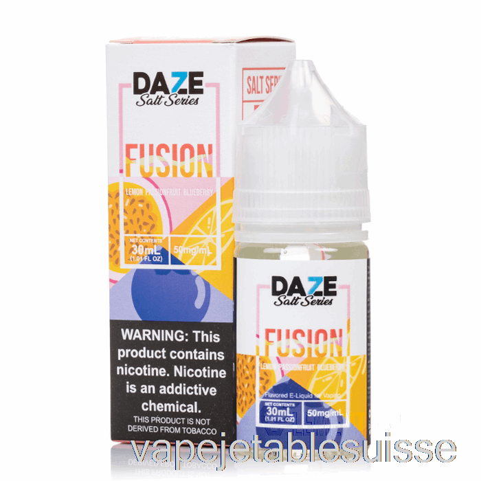 Vape Suisse Citron Fruit De La Passion Myrtille - 7 Daze Fusion Salt - 30ml 30mg